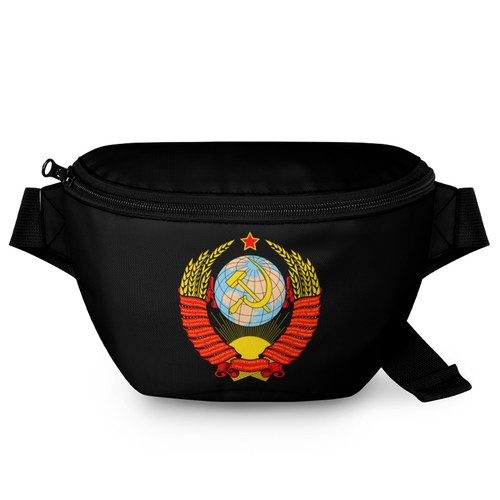 Заказать сумку в Москве. Поясная сумка 3D Герб СССР от T-shirt print  - готовые дизайны и нанесение принтов.