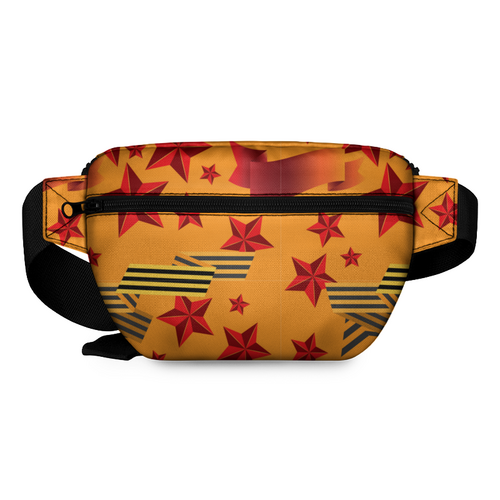 Заказать сумку в Москве. Поясная сумка 3D Звезды и Георгиевские ленты от IrinkaArt  - готовые дизайны и нанесение принтов.