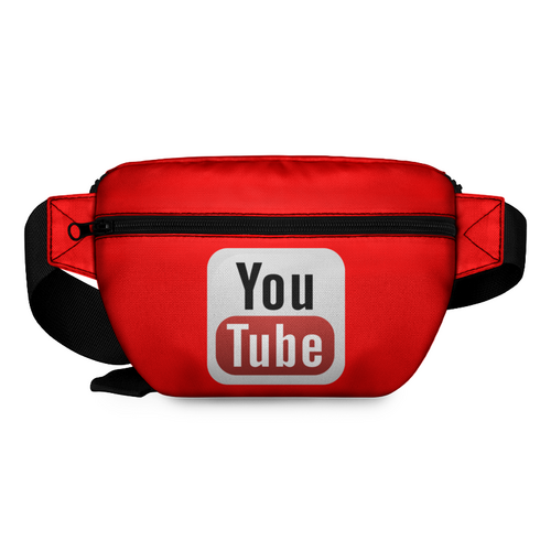 Заказать сумку в Москве. Поясная сумка 3D YouTube от Jimmy Flash - готовые дизайны и нанесение принтов.