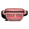 Заказать сумку в Москве. Поясная сумка 3D Fuck you - Love you от MariYang  - готовые дизайны и нанесение принтов.