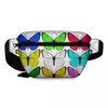 Заказать сумку в Москве. Поясная сумка 3D Цветные бабочки. от Alexey Evsyunin - готовые дизайны и нанесение принтов.