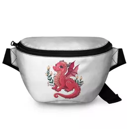 Заказать сумку в Москве. Поясная сумка 3D Красный дракон от tigerda  - готовые дизайны и нанесение принтов.