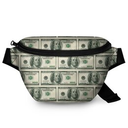 Заказать сумку в Москве. Поясная сумка 3D Dollars от Jimmy Flash - готовые дизайны и нанесение принтов.
