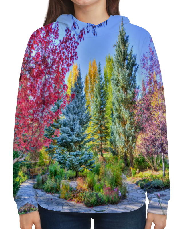 Printio Толстовка с полной запечаткой Деревья в красках printio подушка 60x40 см с полной запечаткой деревья в красках