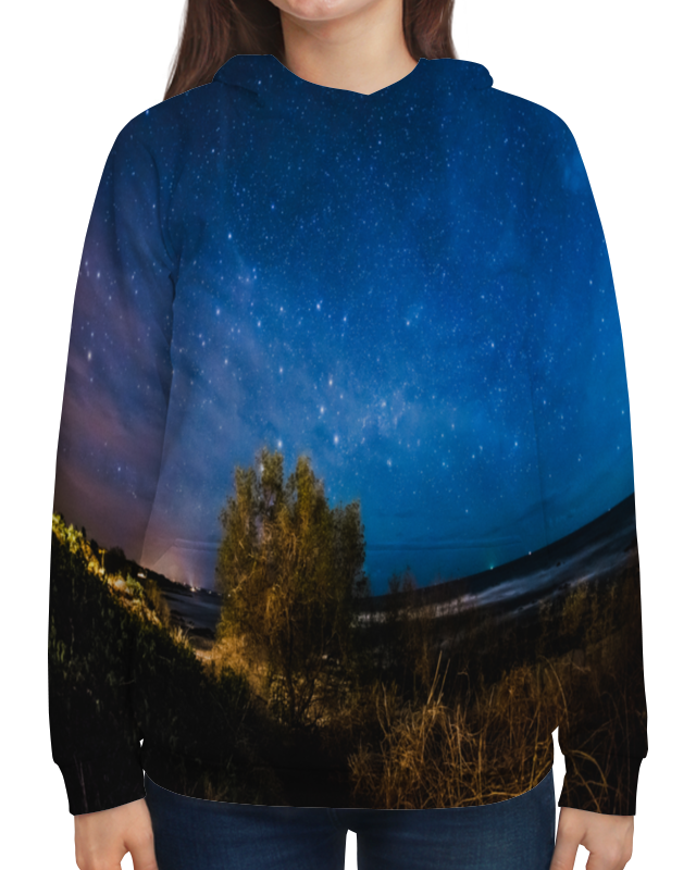 Printio Толстовка с полной запечаткой Звездная ночь printio футболка с полной запечаткой для девочек звездная ночь