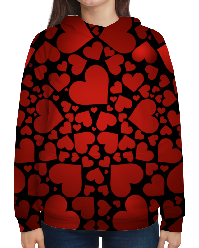 Printio Толстовка с полной запечаткой Сердечки printio толстовка с полной запечаткой красные сердечки