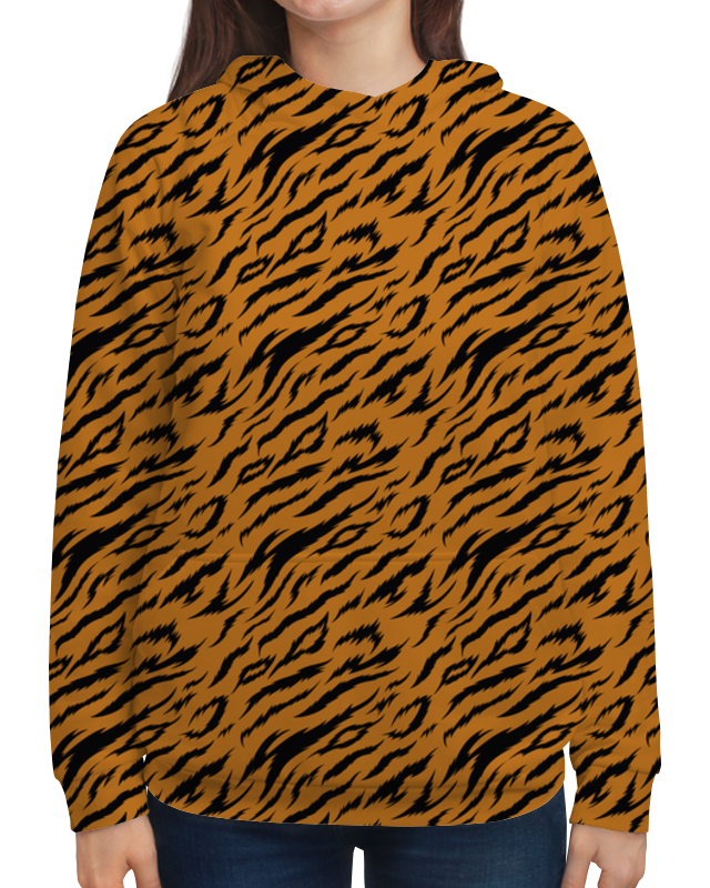 Printio Толстовка с полной запечаткой Тигриный окрас printio толстовка с полной запечаткой саблезубый тигр