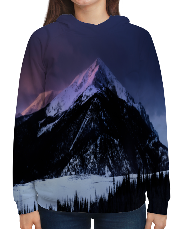 Printio Толстовка с полной запечаткой Снежная гора printio футболка с полной запечаткой для мальчиков снежная гора