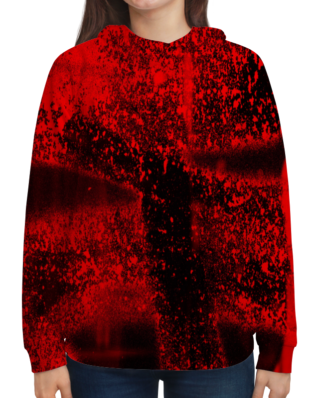Printio Толстовка с полной запечаткой Красные брызги printio детский свитшот с полной запечаткой красные брызги