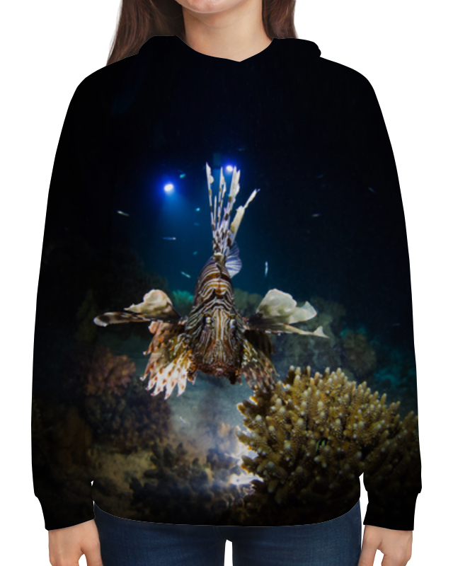 Printio Толстовка с полной запечаткой Рыба крылатка printio футболка с полной запечаткой женская рыба крылатка