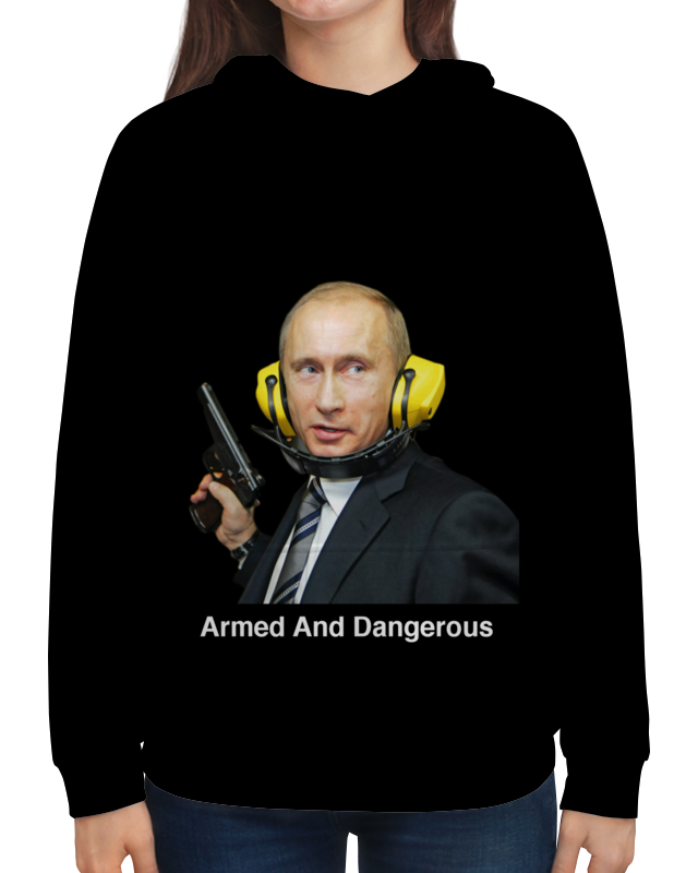 Printio Толстовка с полной запечаткой Armed and dangerous путин футболка с полной запечаткой женская printio armed and dangerous путин