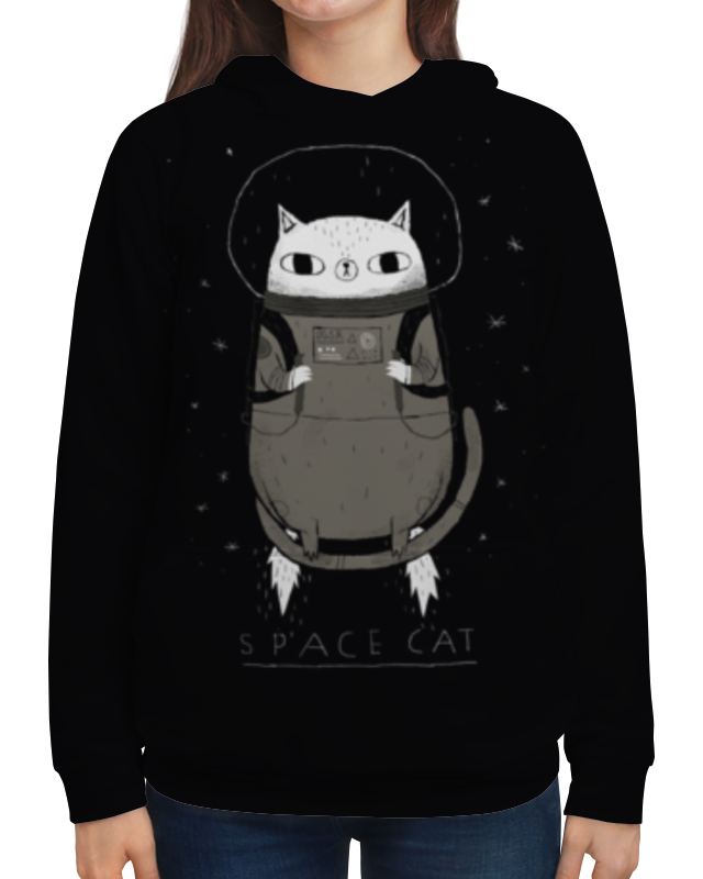 Printio Толстовка с полной запечаткой Space cat