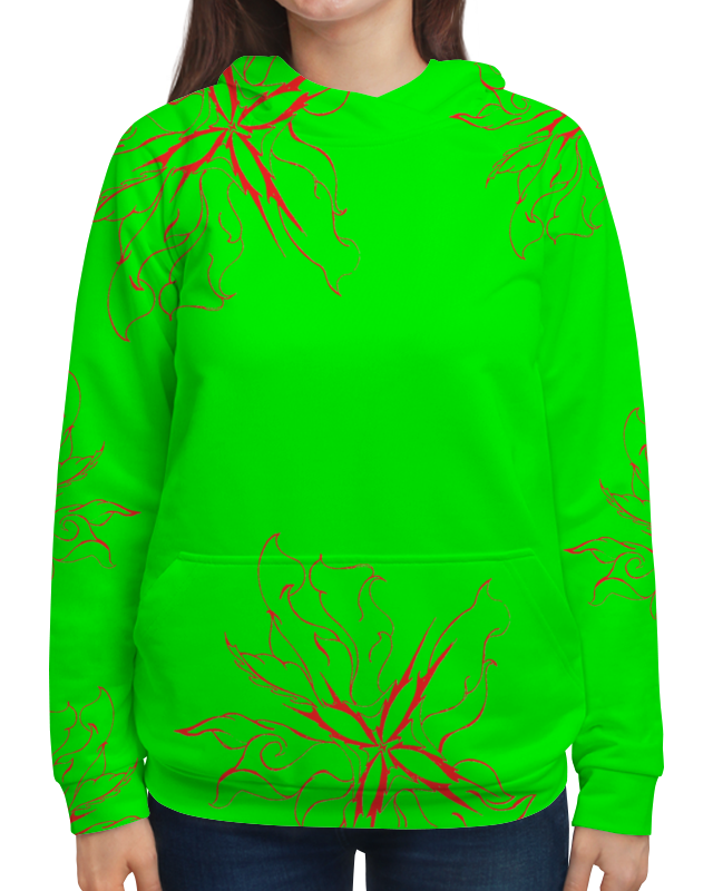 Printio Толстовка с полной запечаткой Огненные цветы