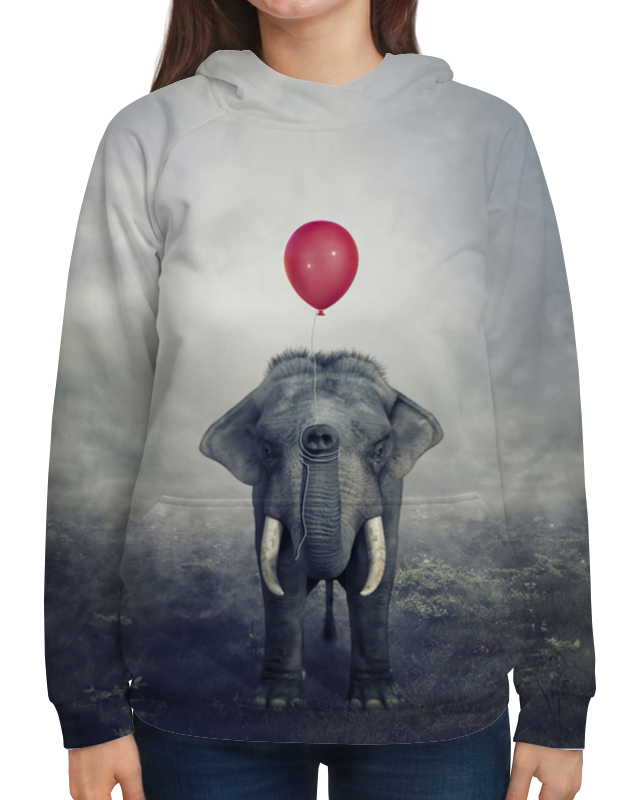 Printio Толстовка с полной запечаткой Красный шар и слон printio толстовка с полной запечаткой красный шар и слон