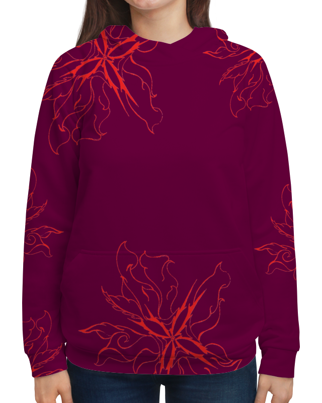 Printio Толстовка с полной запечаткой Огненные цветы printio толстовка с полной запечаткой огненные цветы