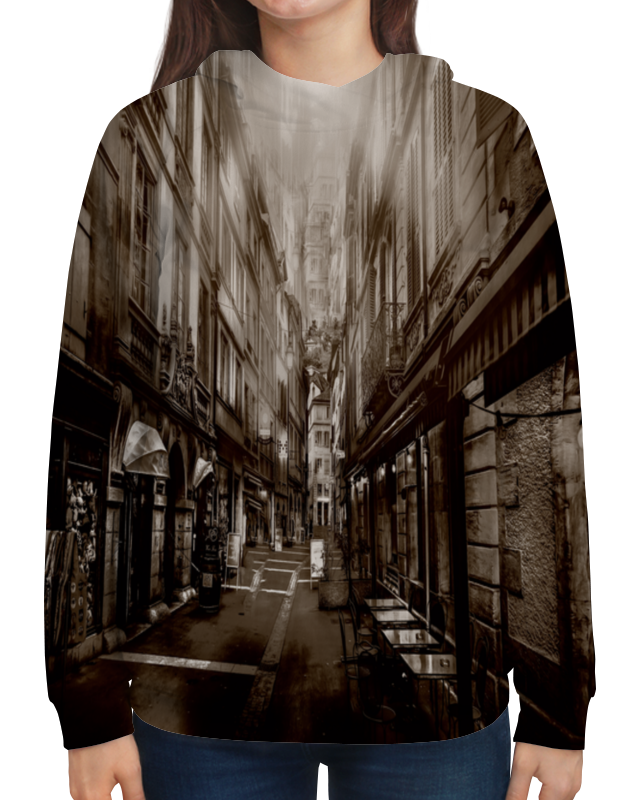 Printio Толстовка с полной запечаткой Улица города printio футболка с полной запечаткой женская улица города