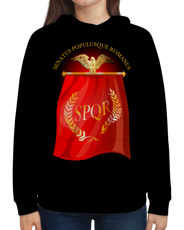 Printio Толстовка с полной запечаткой Символ древнего рима с орлом. spqr. printio борцовка с полной запечаткой символ древнего рима с орлом spqr