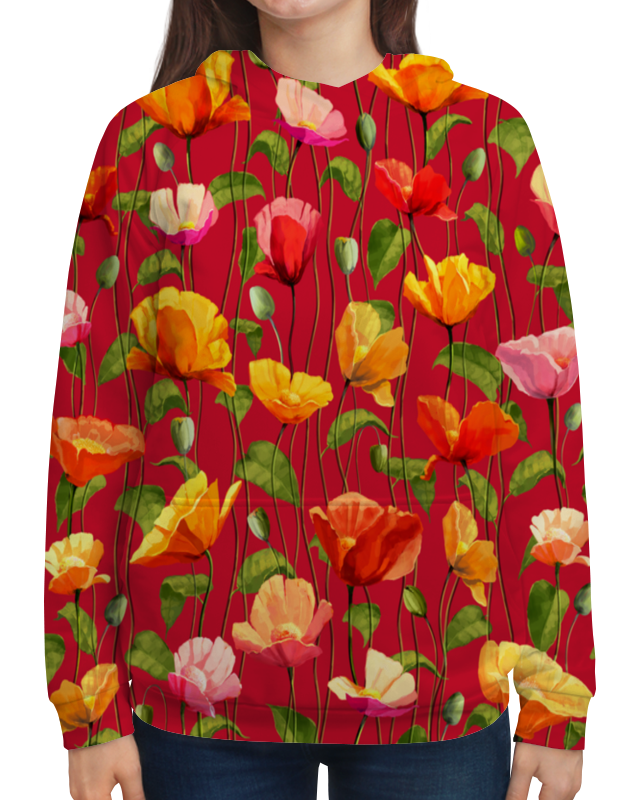 Printio Толстовка с полной запечаткой Цветочки printio толстовка с полной запечаткой красные цветочки