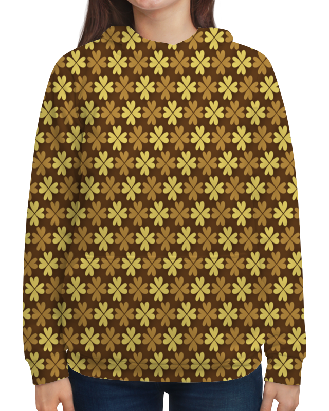 Printio Толстовка с полной запечаткой Листы клевера printio футболка с полной запечаткой для девочек листы клевера