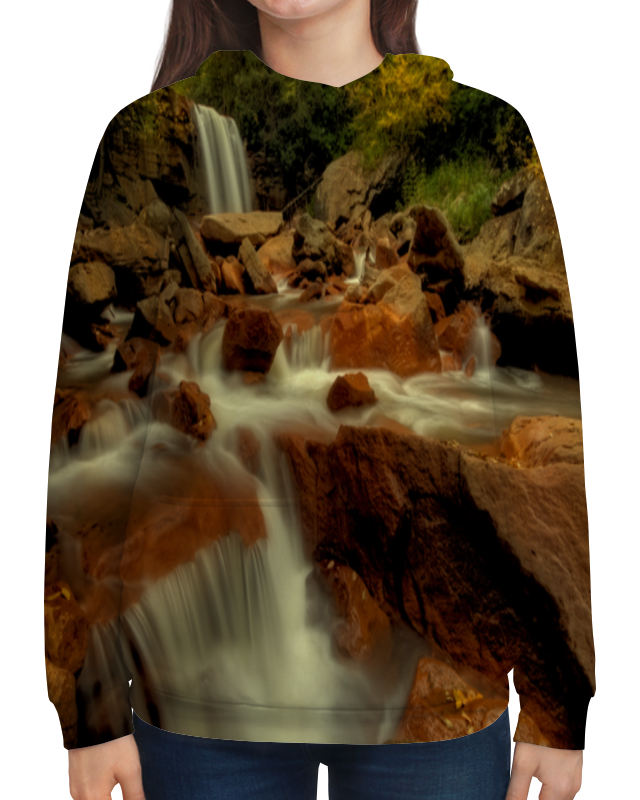 Printio Толстовка с полной запечаткой Горный ручей printio футболка с полной запечаткой женская горный ручей