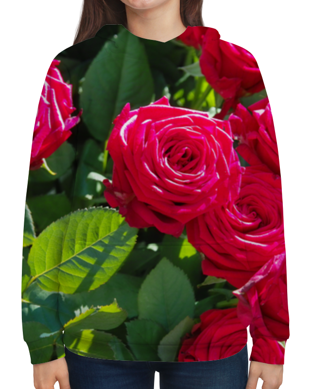 Printio Толстовка с полной запечаткой Сад роз printio футболка с полной запечаткой мужская сад роз