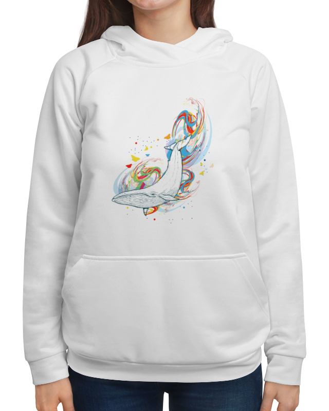 Printio Толстовка с полной запечаткой Кит и волны printio футболка с полной запечаткой для девочек кит и волны