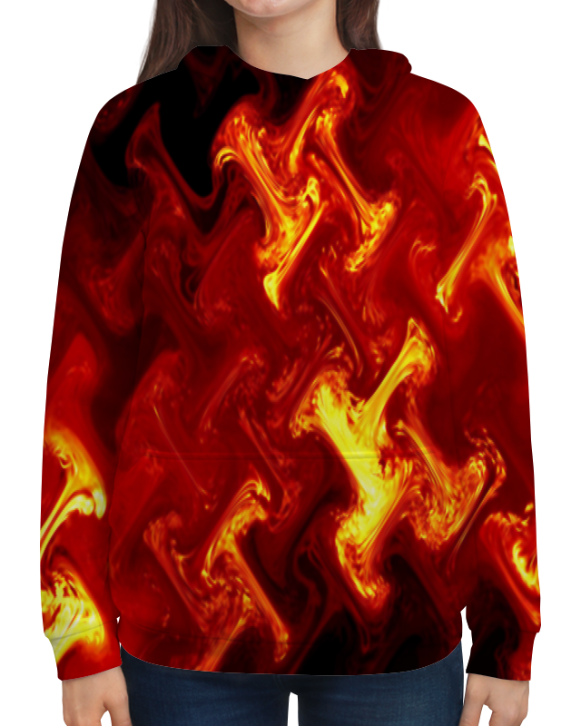 Printio Толстовка с полной запечаткой Огненный узор printio футболка с полной запечаткой мужская огненный узор