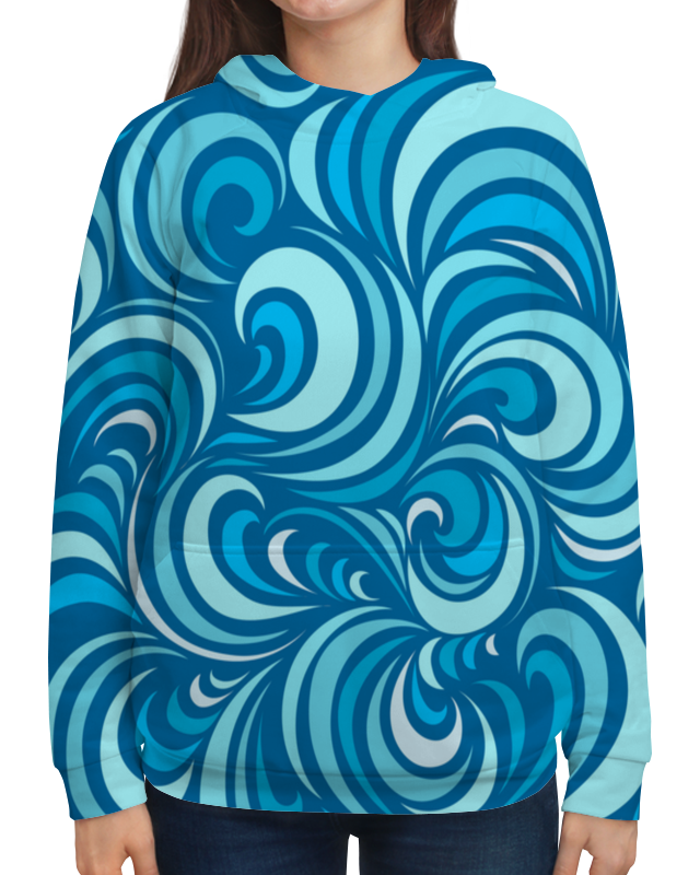 Printio Толстовка с полной запечаткой Морской узор printio футболка с полной запечаткой женская морской узор