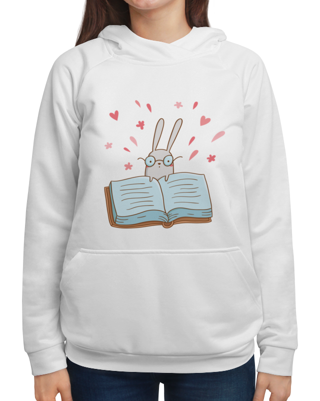 printio футболка с полной запечаткой женская умный кролик в очках Printio Толстовка с полной запечаткой Умный кролик в очках