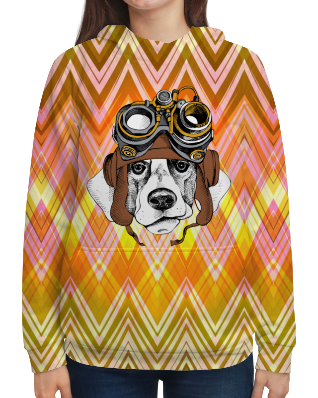 Printio Толстовка с полной запечаткой Пес летчик printio футболка с полной запечаткой для девочек пес летчик
