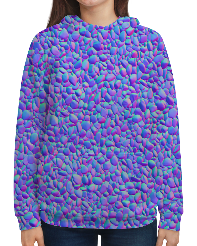 Printio Толстовка с полной запечаткой Цветные камни printio футболка с полной запечаткой для девочек цветные камни