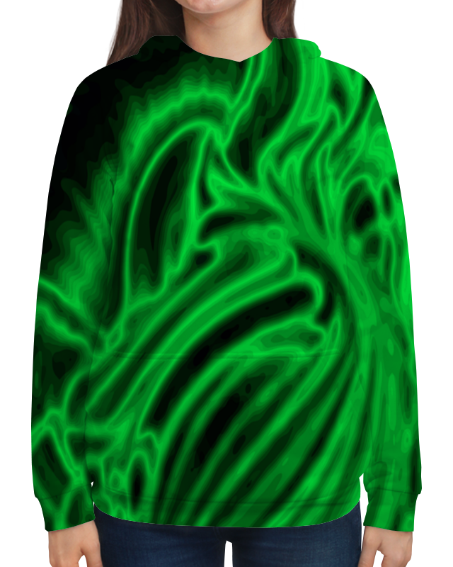 Printio Толстовка с полной запечаткой Яркий зеленый