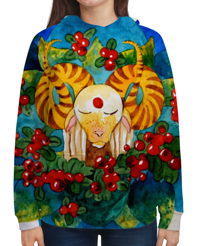 Printio Толстовка с полной запечаткой медитирующий барашек printio футболка с полной запечаткой женская медитирующий барашек