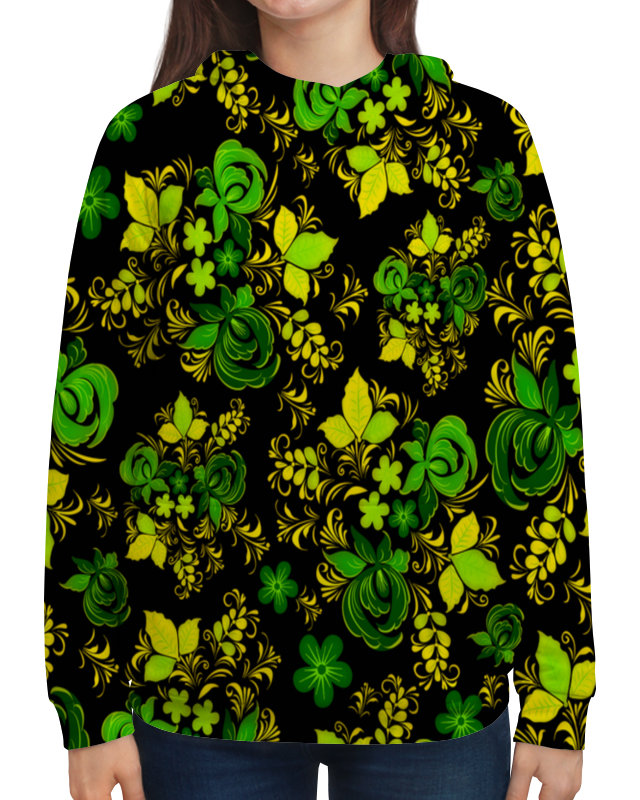 Printio Толстовка с полной запечаткой Зеленый узор printio толстовка с полной запечаткой зеленый вязаный узор