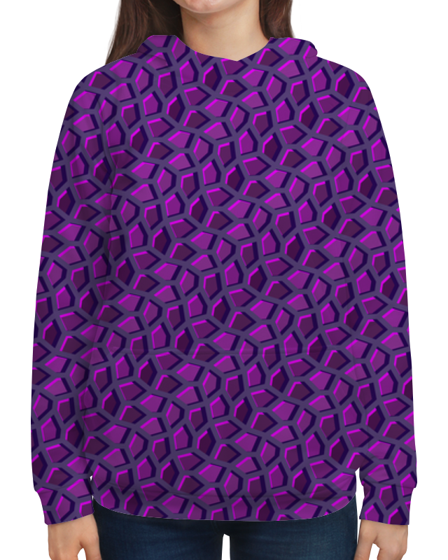 Printio Толстовка с полной запечаткой Пурпурная мозаика printio бомбер пурпурная мозаика