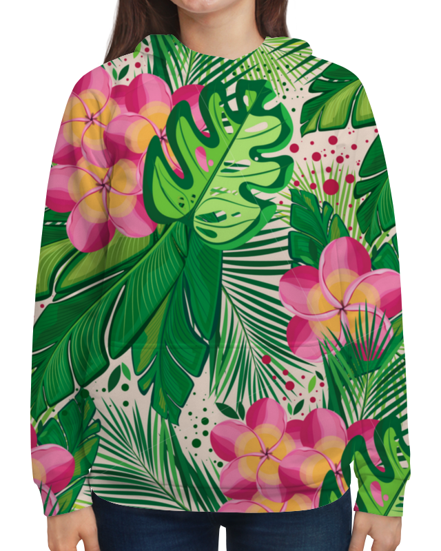 Printio Толстовка с полной запечаткой Тропические букеты printio футболка с полной запечаткой для девочек тропические букеты