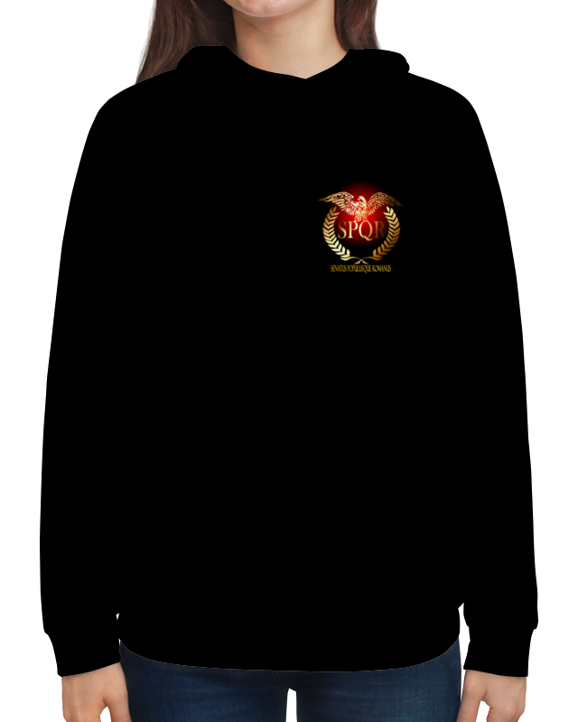Printio Толстовка с полной запечаткой Символ древнего рима с орлом. spqr. printio футболка с полной запечаткой мужская символ древнего рима с орлом spqr