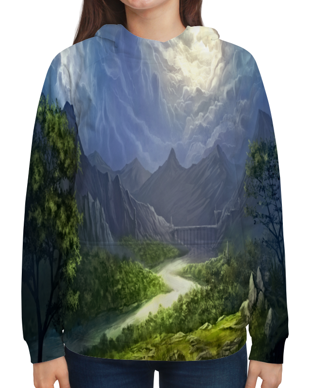 Printio Толстовка с полной запечаткой Пейзаж красками printio футболка с полной запечаткой женская пейзаж красками