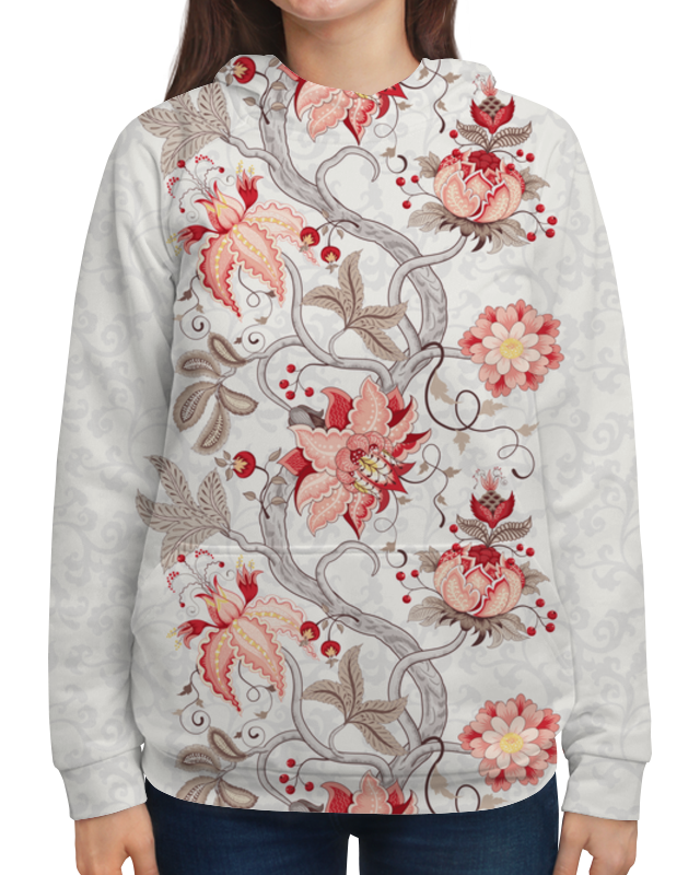 Printio Толстовка с полной запечаткой Цветы