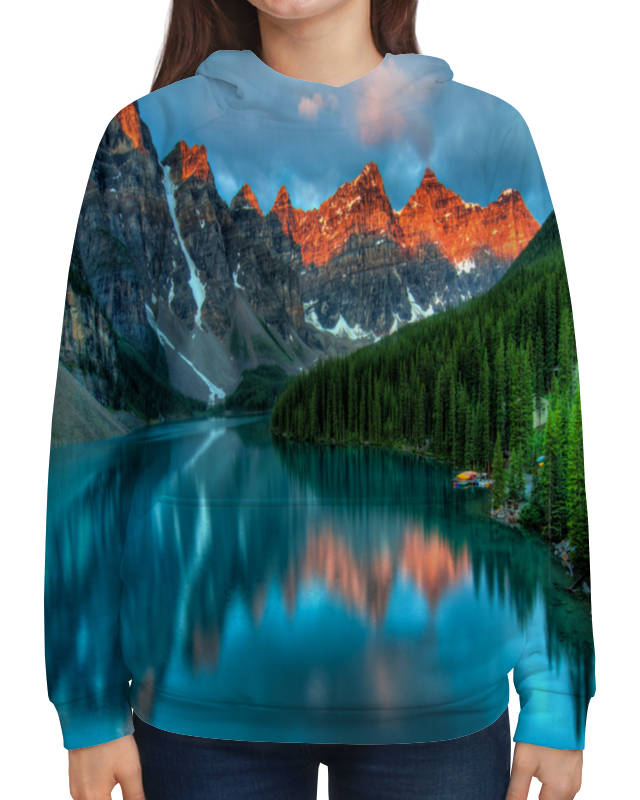 Printio Толстовка с полной запечаткой Горы у озера printio футболка с полной запечаткой для мальчиков горы у озера