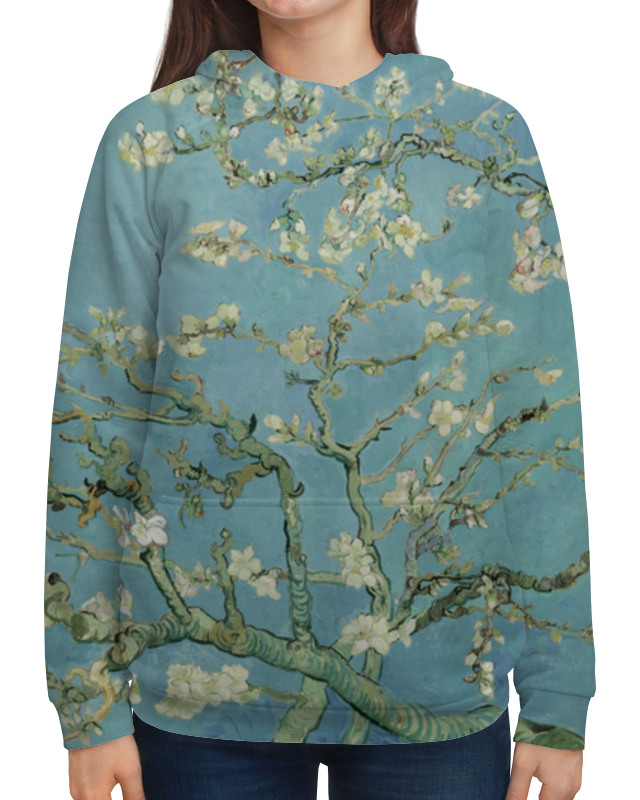 Printio Толстовка с полной запечаткой Цветы миндаля (ван гог) printio подушка 40x40 см с полной запечаткой цветы миндаля ван гог