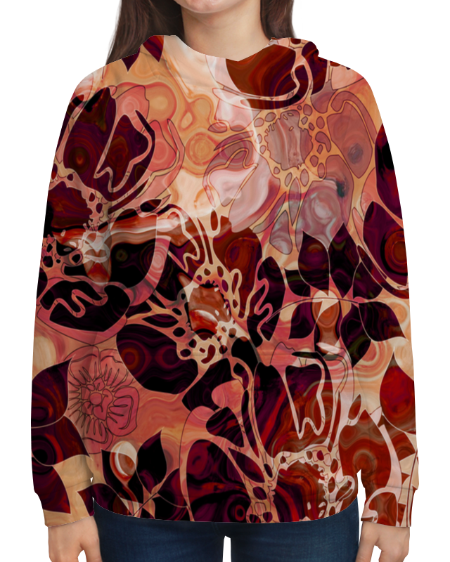Printio Толстовка с полной запечаткой Красные лепестки printio толстовка с полной запечаткой лепестки цветов