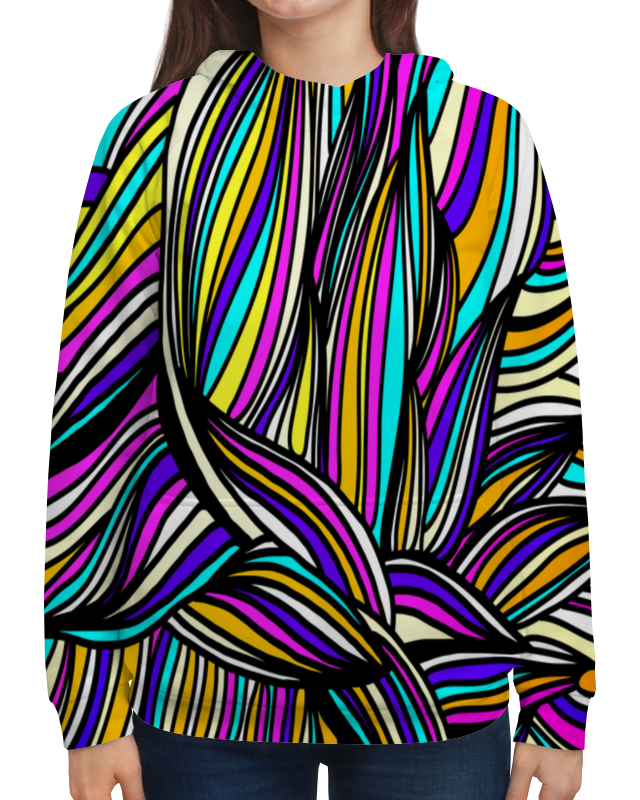 Printio Толстовка с полной запечаткой Яркие полосы printio футболка с полной запечаткой мужская яркие полосы