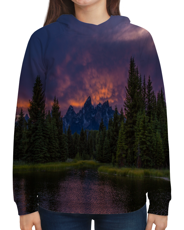 Printio Толстовка с полной запечаткой Горы и лес printio футболка с полной запечаткой для девочек лес и горы