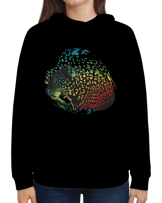 Printio Толстовка с полной запечаткой Радужный леопард