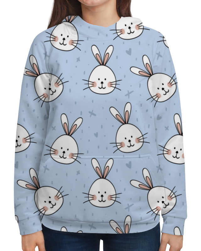 Printio Толстовка с полной запечаткой Милый кролик printio рюкзак мешок с полной запечаткой милый кролик