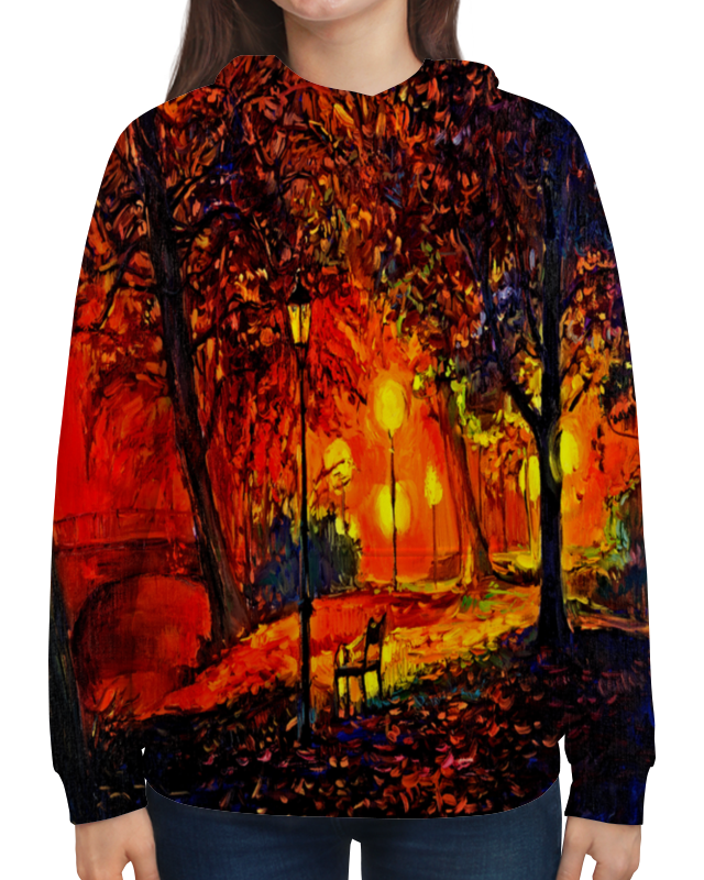 Printio Толстовка с полной запечаткой Осенняя улица printio футболка с полной запечаткой женская осенняя улица