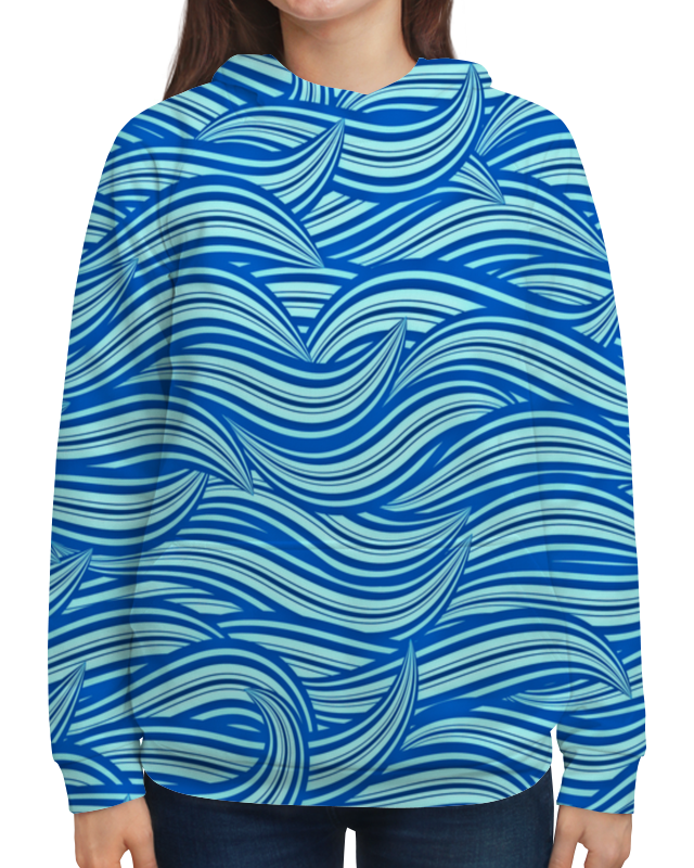 Printio Толстовка с полной запечаткой Морские волны printio футболка с полной запечаткой мужская морские волны