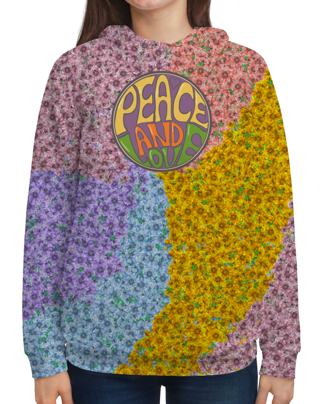 Printio Толстовка с полной запечаткой Flower child printio футболка с полной запечаткой для девочек flower child