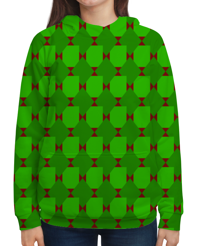 Printio Толстовка с полной запечаткой Зеленые ромбы printio футболка с полной запечаткой женская зеленые ромбы